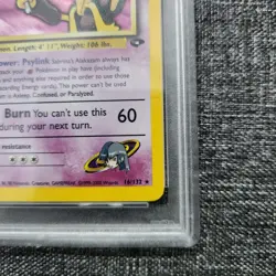 2000 Pokemon Gym Challenge Sabrina's Alakazam Holo Card PSA 8 - Image 5