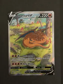 Pokemon TCG Charizard v SWSH260 Holo Rare Card Sword & Shield Promo NM - Image 1