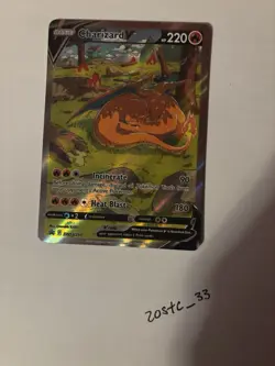 Pokemon TCG Charizard v SWSH260 Holo Rare Card Sword & Shield Promo NM - Image 1