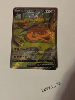 Pokemon TCG Charizard v SWSH260 Holo Rare Card Sword & Shield Promo NM - Image 2