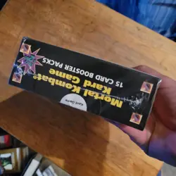 1992 Sealed Mortal Kombat Kard Game Box Red Border 15 Card Booster Packs - Image 4