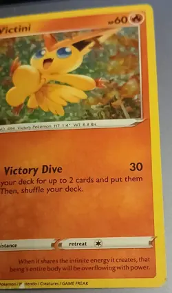 Victini 5/15 McDonald's Holo Pokemon TCG 2022 Nice Card - MP - Image 4