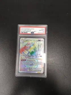 PSA 10 GEM MINT Lugia VSTAR 202/195 Secret Rare Silver Tempest 2022 Pokemon Card - Image 1