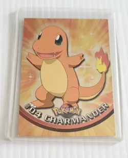 Charmander #04 Holo Topps TV Animation Black Label Pokemon Card - Image 1