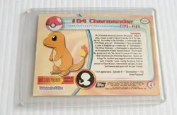 Charmander #04 Holo Topps TV Animation Black Label Pokemon Card - Image 3