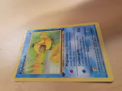 2000 Pokemon Card Fossil Set - Psykokwak 53/62 - 1st Edition French Psyduck - LP - Image 4