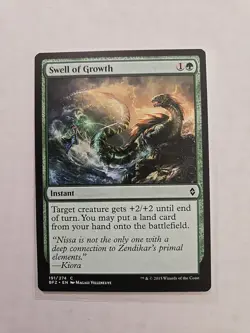 Swell of Growth - Battle for Zendikar - LP - MTG Magic - Common - Instant - Image 1