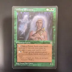 Willow Priestess - Homelands - LP - English MTG Faerie Green - Image 1