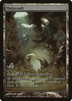 1x FOIL Mutavault CHAMPS Promo - Lightly Played (LP) - MTG Magic the Gathering - Image 1