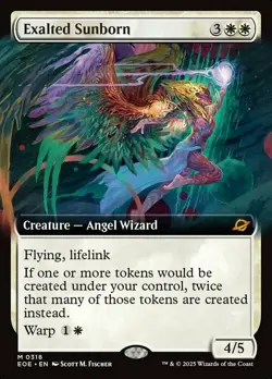 1x (318) Exalted Sunborn - FOIL - EXTENDED ART MTG Edge of Eternities NM Magic F - Image 1