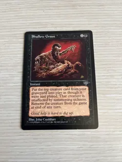 Magic MTG Shallow Grave English Mirage LP - Reserve List (D) - Image 1