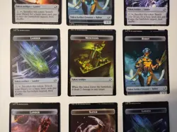 MtG Edge Of Eternities 12 Miscut Cards Magic The Gathering Tokens Factory Error - Image 3