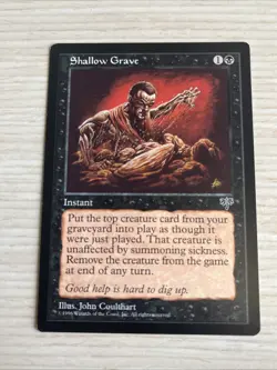 Magic MTG Shallow Grave English Mirage LP - Reserve List (C) - Image 1