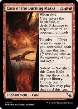 Case of the Burning Masks -Foil Near Mint MTG Murders at Karlov Manor - Image 1
