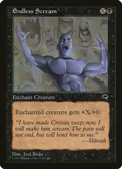 Endless Scream MP Tempest Black Enchant Creature Mtg Magic English Regular - Image 1