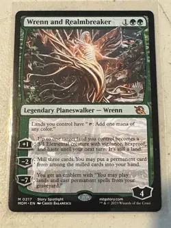 mtg promo pack Wrenn and Realmbreaker, March of the Machines, unplayed - Image 1
