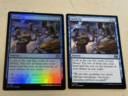 2 x mtg Stock Up, card advantage, 1 is foil, Aetherdrift, unplayed - Image 1