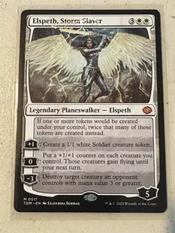 mtg promo pack Elspeth Storm Slayer, planeswalker, Tarkir Dragonstorm, unplayed - Image 1