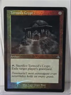 MTG Tormod's Crypt Dominaria Remastered Foil Retro Frame Uncommon NM - Image 1