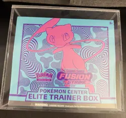 Pokemon Center Sword & Shield Fusion Strike Elite Trainer Box ETB W Acrylic Case - Image 1