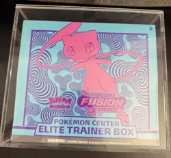 Pokemon Center Sword & Shield Fusion Strike Elite Trainer Box ETB W Acrylic Case - Image 3