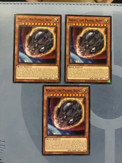 Yugioh! 3x Nibiru, the Primal Being SDWD-EN016 Common Near Mint! - Image 1