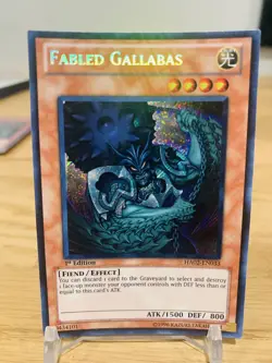 1x (M/NM) - Fabled Gallabas - HA02-EN033 - Secret Rare - 1st Edition YuGiOh - Image 1