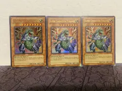 YuGiOh 3 x TCG Super Conductor Tyranno SD09-EN001 1st Edition - Image 1