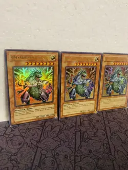 YuGiOh 3 x TCG Super Conductor Tyranno SD09-EN001 1st Edition - Image 2