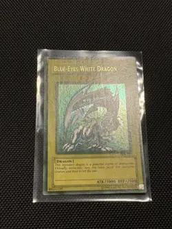 Yugioh FADED Blue Eyes White Dragon SDK-001 Misprint Ultra Rare - Image 4