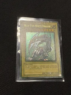Yugioh FADED Blue Eyes White Dragon SDK-001 Misprint Ultra Rare - Image 5