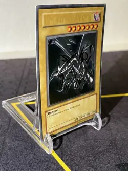 RARE Yugioh Red Eyes Black Dragon LOB-070 Holo Bleed, Holo Shift & Missing Name - Image 2