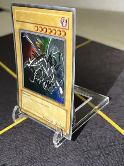 RARE Yugioh Red Eyes Black Dragon LOB-070 Holo Bleed, Holo Shift & Missing Name - Image 3