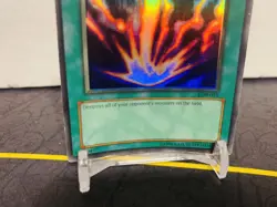 Yugioh Raigeki LOB-E042 Super Rare HOLO MISPRINT - Image 3