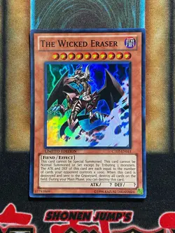Yugioh The Wicked Eraser CT07-EN011 Super Rare Limited Edition LP - Image 1