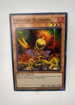 YU-GI-OH! Lonefire Blossom. RA02-EN002. 1st Edition Super Rare Card. TCG Yugioh - Image 1