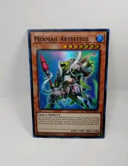 YU-GI-OH! Mermail Abyssteus. RA03-EN007. 1st Edition Super Rare Card. TCG Yugioh - Image 1