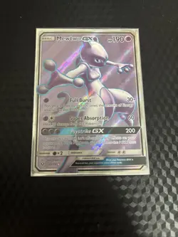 Pokemon Mewtwo GX TCG Full Art Ultra Rare Holo Card 72/73 Shining Legends - Image 1