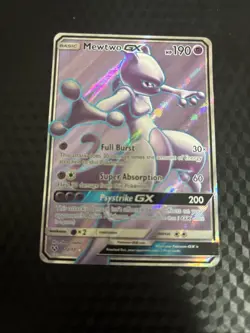 Pokemon Mewtwo GX TCG Full Art Ultra Rare Holo Card 72/73 Shining Legends - Image 2