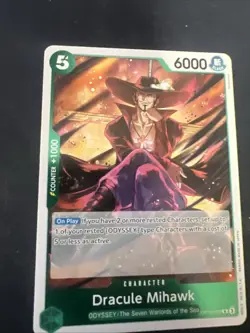 Dracule Mihawk OP10-029 Foil R Royal Blood One Piece Card Game Trading Card - Image 1