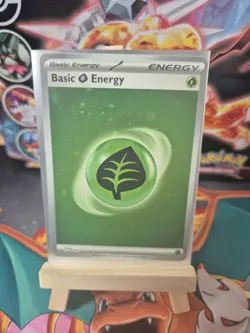 001 Basic Grass Energy : (Cosmo Holo) : SV03.5 151 Pokemon Trading Card Game - Image 1