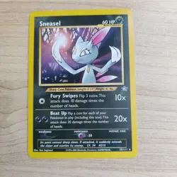 Sneasel 25/111 - LP Vintage Neo Genesis - Pokemon 2000 Rare TCG Card - Image 1