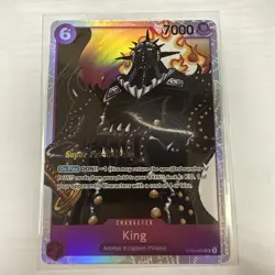 King ST04-004 SR One Piece TCG Card Game Super Pre Release - Image 1