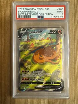 Charizard V - SWSH260 - Pokemon Sword & Shield Promo Ultra Rare Holo Card PSA 9 - Image 1