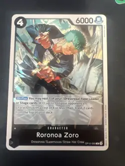 Roronoa Zoro OP10-095 Royal Blood Foil Rare One Piece Card - Image 1