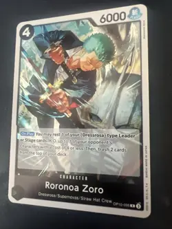 Roronoa Zoro OP10-095 Royal Blood Foil Rare One Piece Card - Image 3