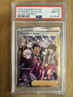 Friends in Galar - TG23/TG30 Pokemon Silver Tempest Trainer Gallery Card PSA 10 - Image 1