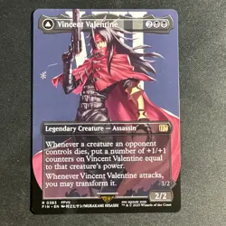 MTG Final Fantasy Vincent Valentine Borderless Non-Foil Magic Commander NM - Image 1