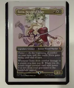 Terra, Herald of Hope #204 - Borderless - MTG Final Fantasy NM Non-Foil - Image 1