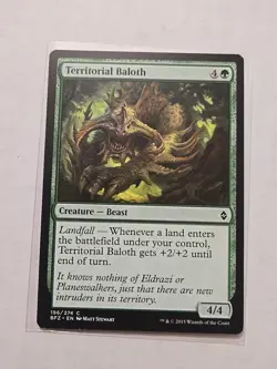Territorial Baloth - Battle for Zendikar - LP - MTG Magic - Common - Creature - Image 1